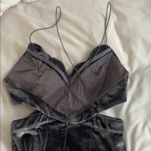 suede vegas dress- silver - Picture 4 of 5